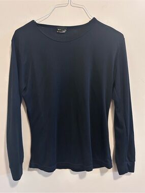 Men's Long Sleeve Crewneck Shirt -‎ Black